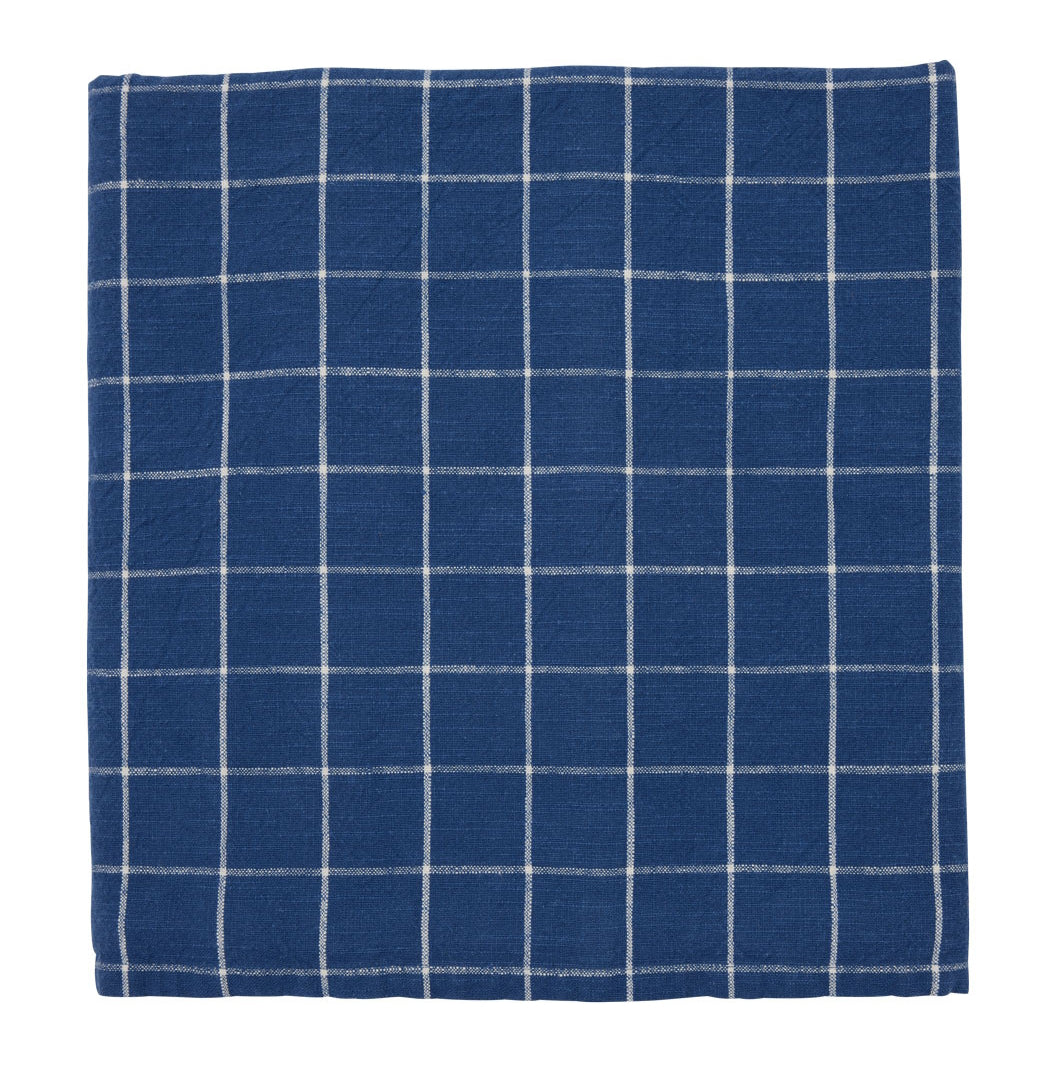 OYOY Grid Tablecloth 260x140 Dark Blue
