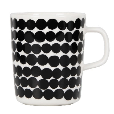 Marimekko Oiva Mug Spots black 2.5dl