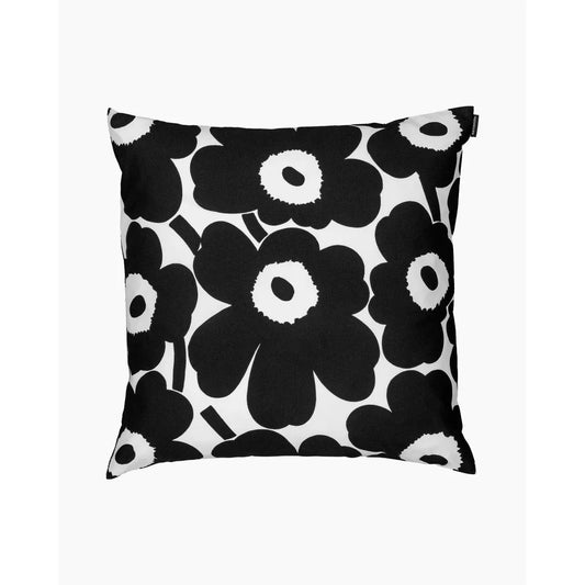 Marimekko-unikko-cushion-cover-black-50x50