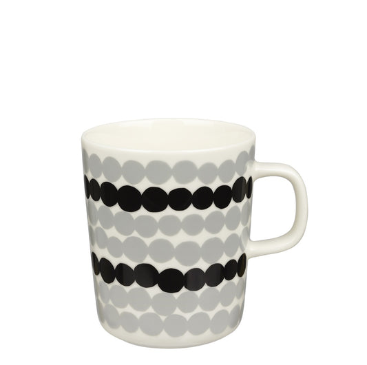 Marimekko-rasymatto-mug-2-5dl-grey-black