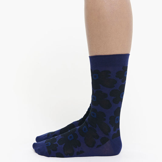 Marimekko Hieta Unikko Socks blue