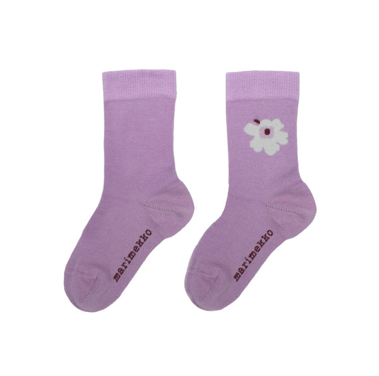 Marimekko Makeinen Unikko Socks Lilac 25-27
