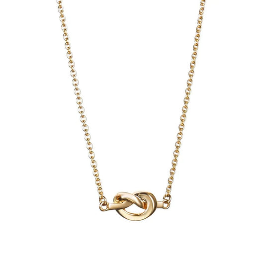 Love Knot Necklace Gold