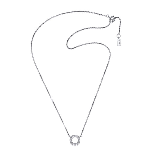 Circle Of Love Necklace White Gold