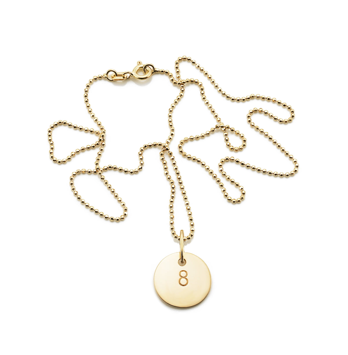 Baby Luck Pendant Necklace Gold