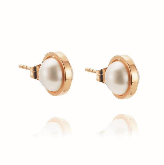 Day Pearl Earrings Gold
