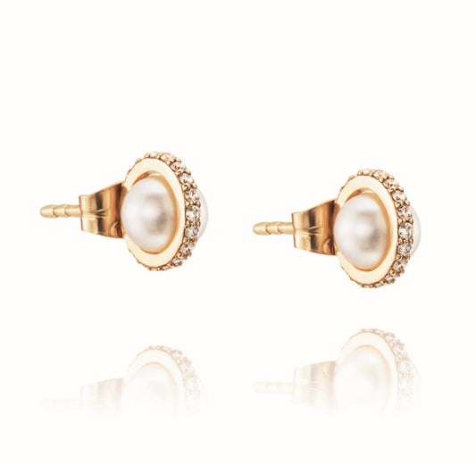 Little Day Pearl & Stars Studs Gold