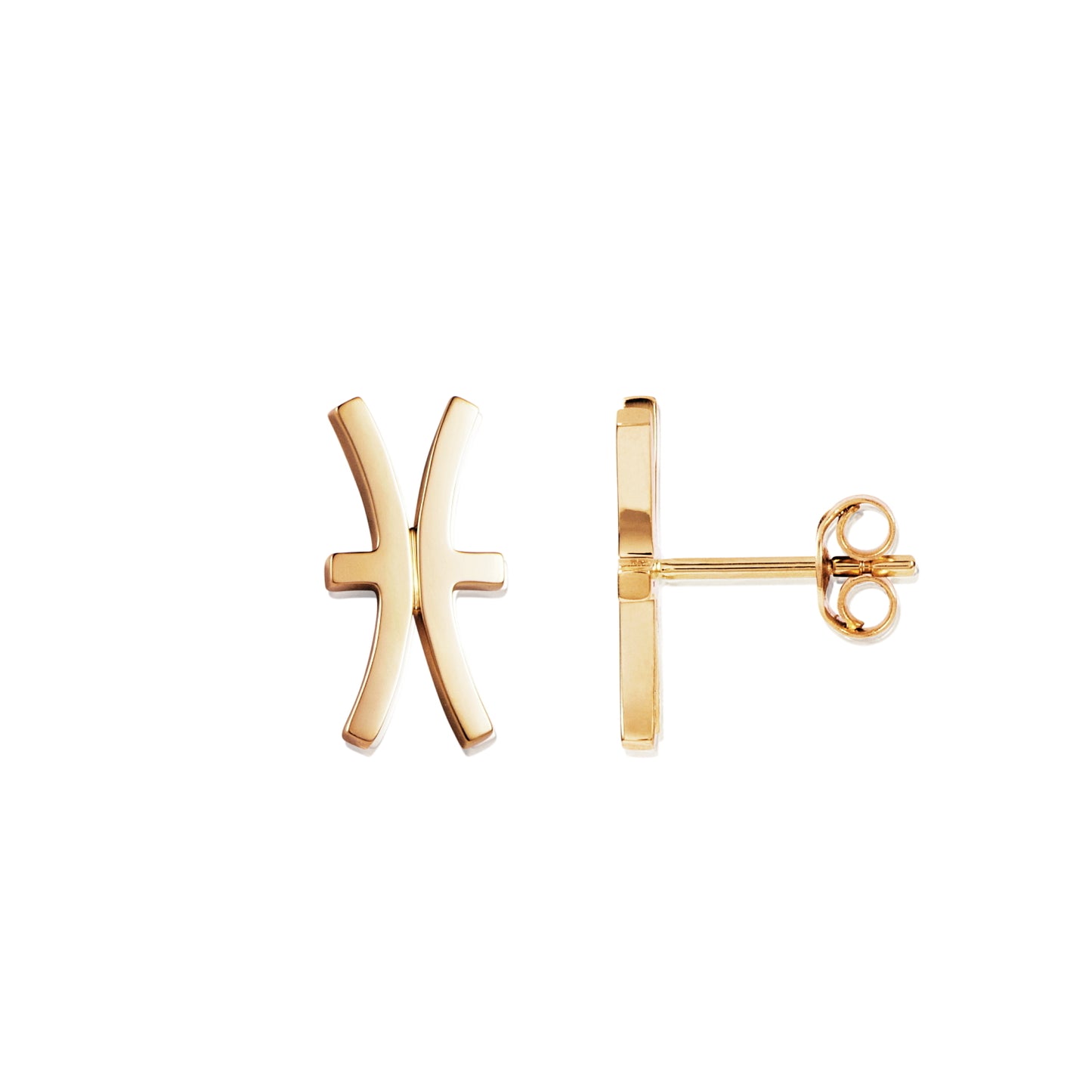 Double Trouble Earrings Gold