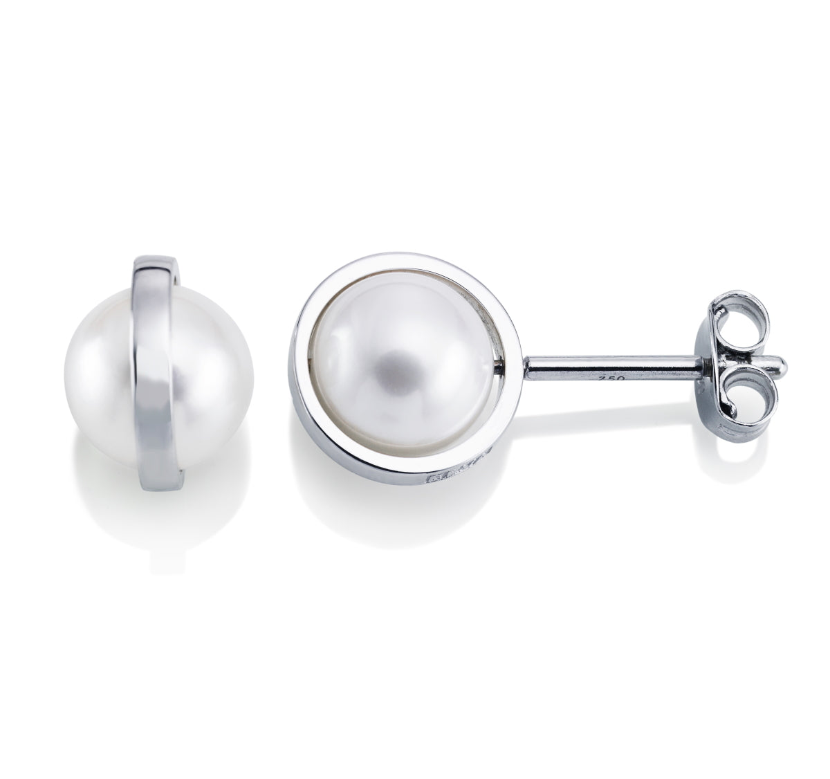 Day Pearl Earrings White Gold