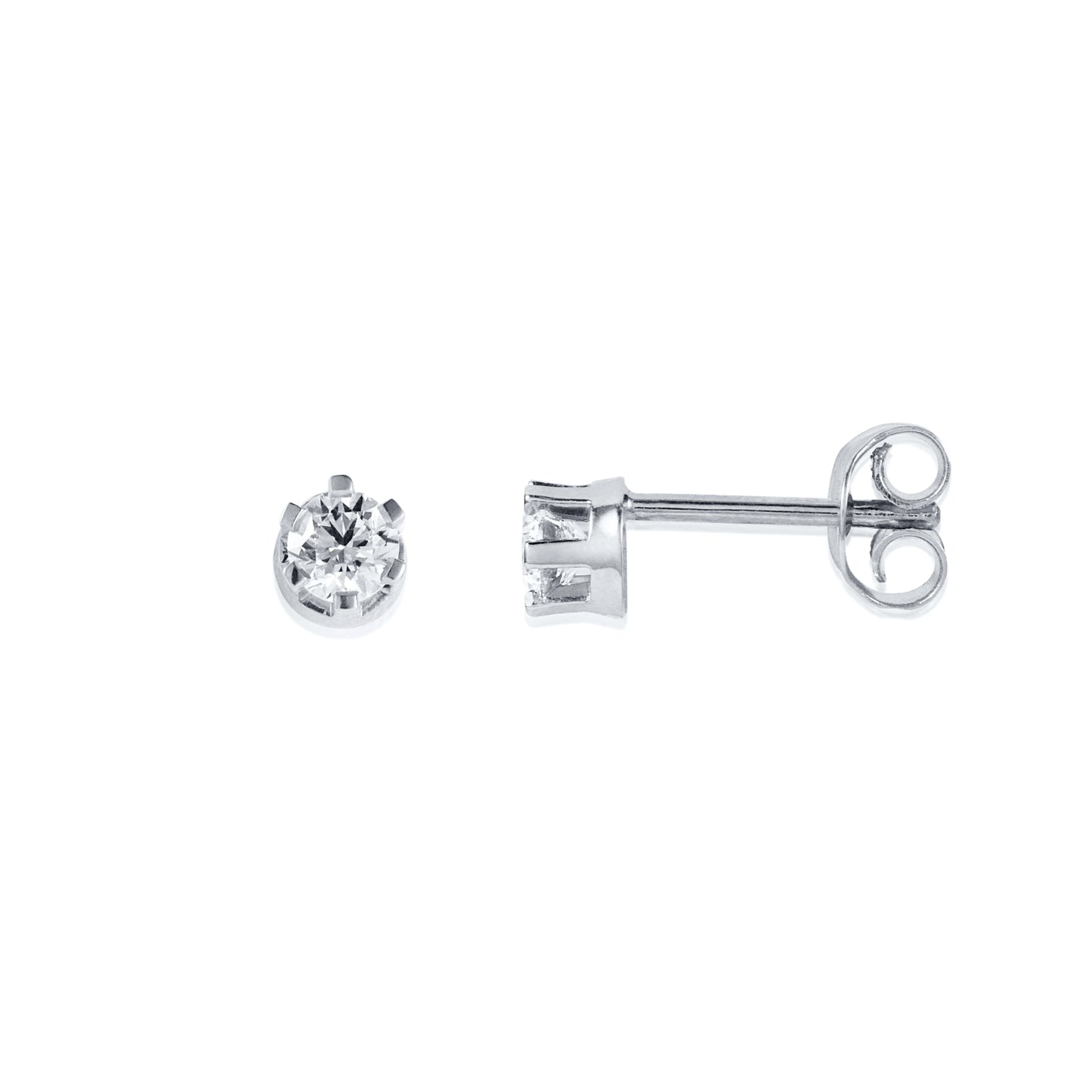 Crown & Stars Earrings White Gold 0.38ctw