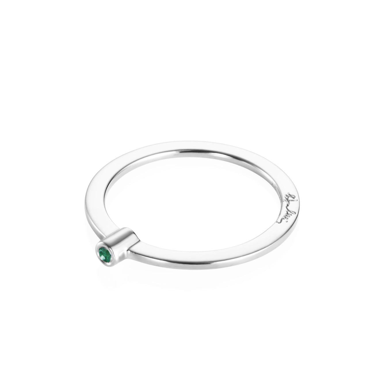 Micro Blink Ring Emerald