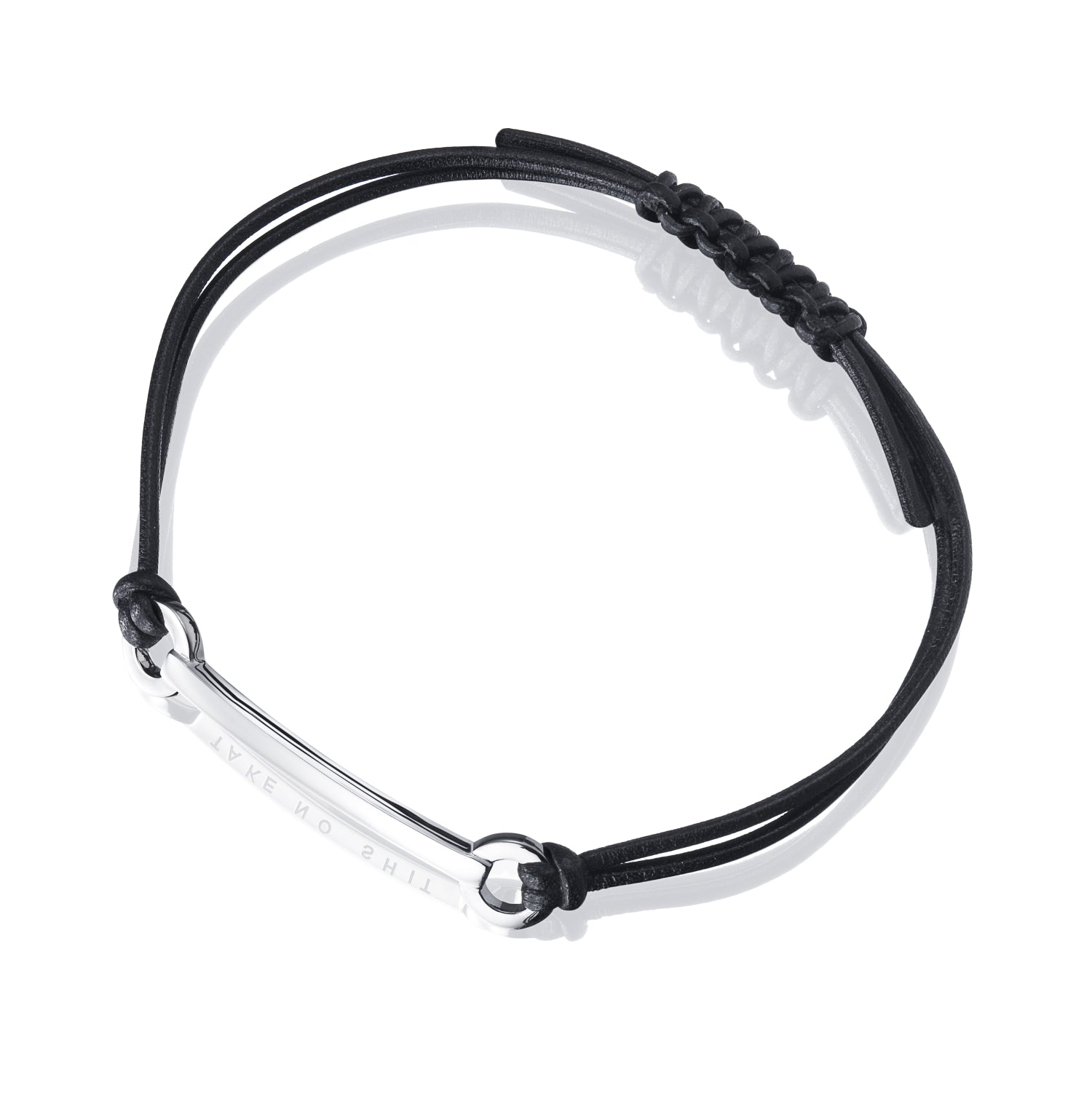 EfvaAttling-take-no-shit-leather-bracelet