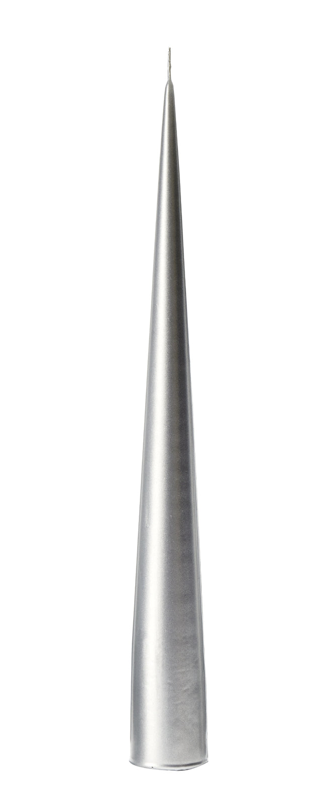 Cone Candle 22cm 13h silver