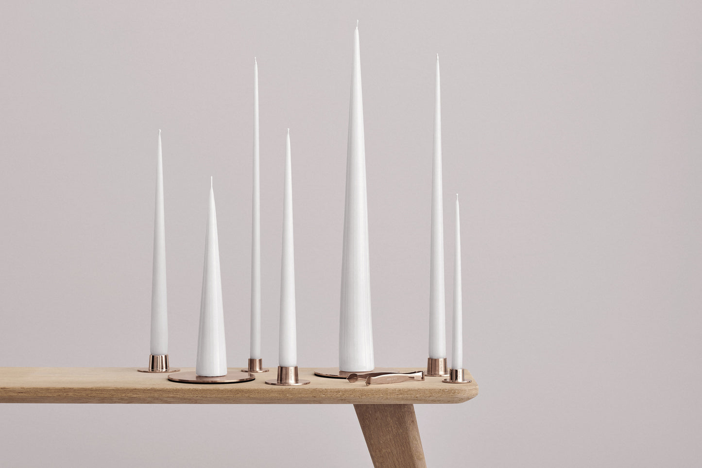 Cone Candle 34cm 25h off white