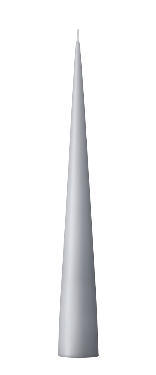 Cone Candle 34cm 25h light grey