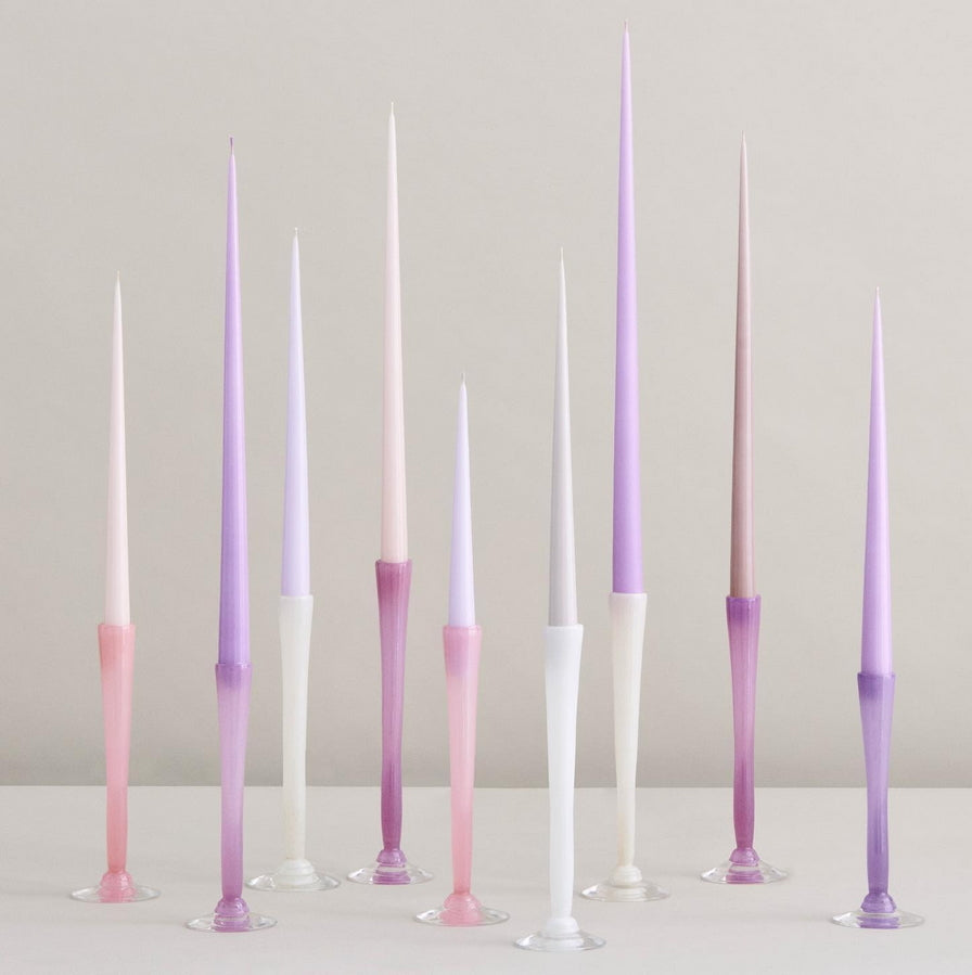 Taper Candles 32cm 8h pale pink