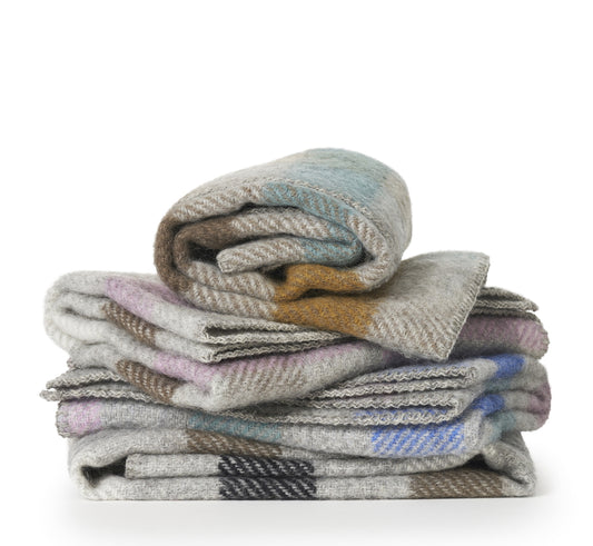 Gotland Wool Baby Blanket Multi