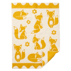 Klippan Fox Wool Baby Blanket